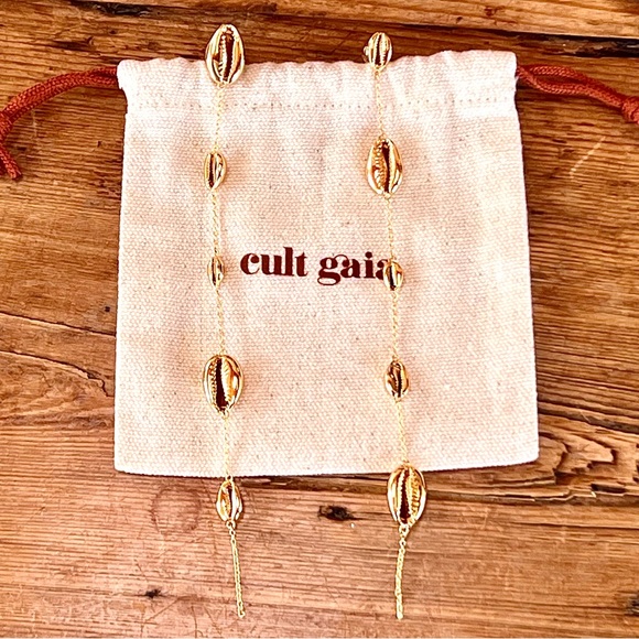πΊπHPππΊ NWT Cult Gaia Myrna Shell Earrings - Picture 4 of 16